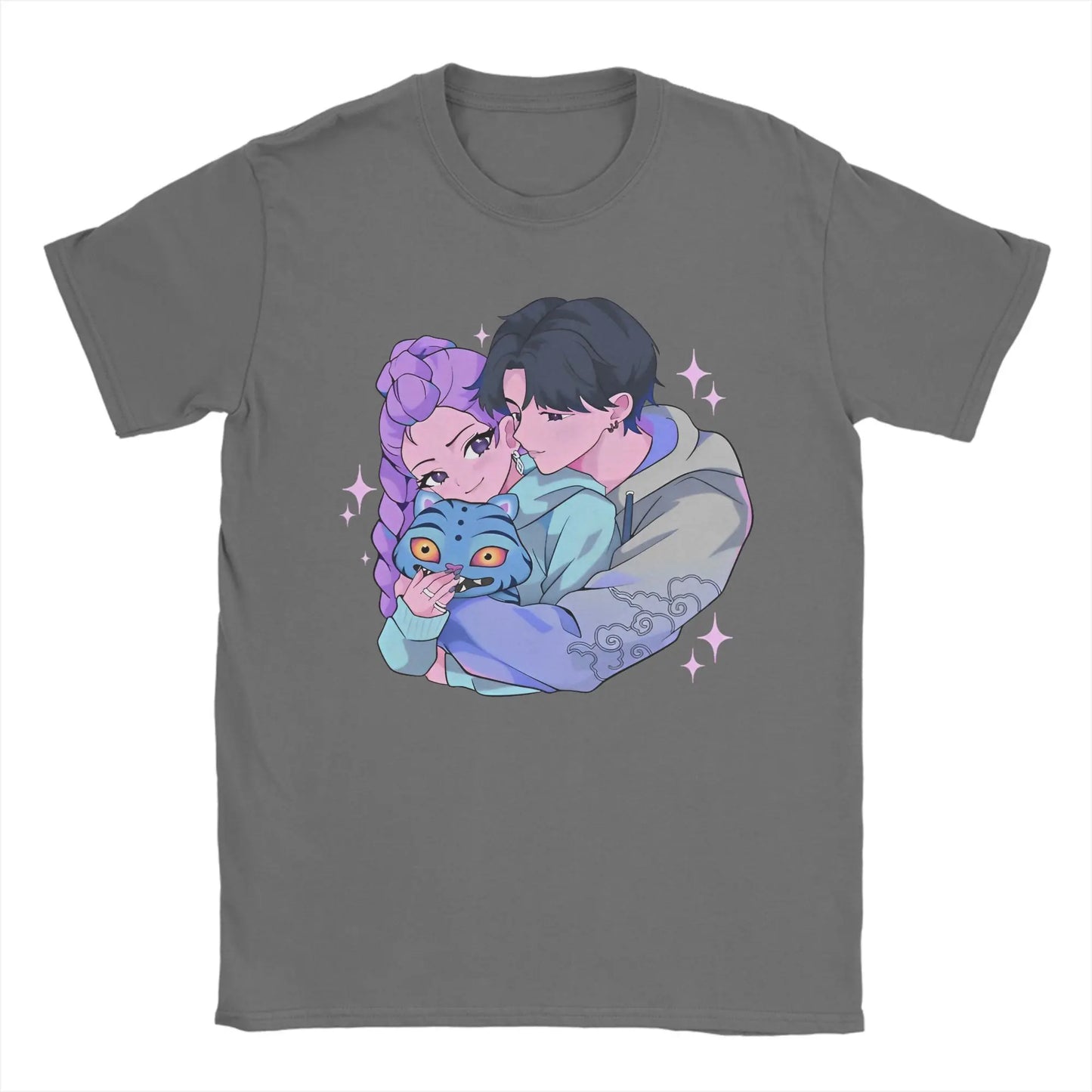 Rujinu Kpop Demon Hunters Y2K Graphic Tee – Cotton T-Shirt