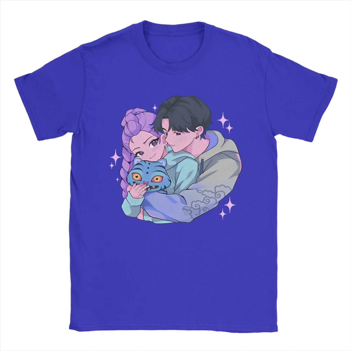 Rujinu Kpop Demon Hunters Y2K Graphic Tee – Cotton T-Shirt