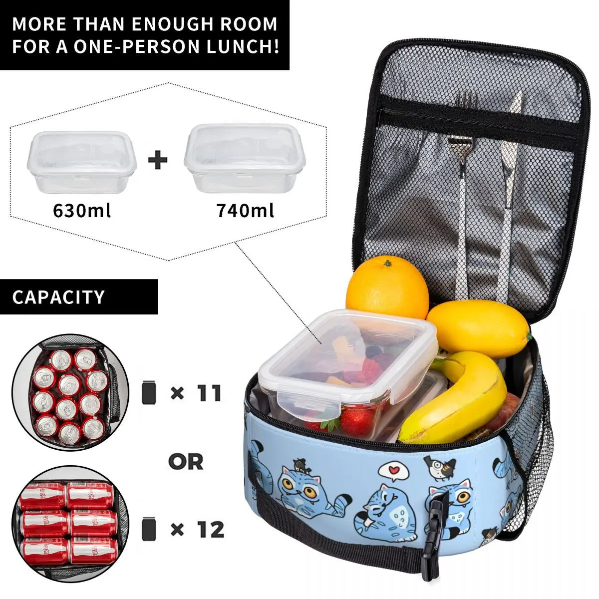 KPop Demon Hunters Lunch Bag – Derpy Tiger Insulated Tote