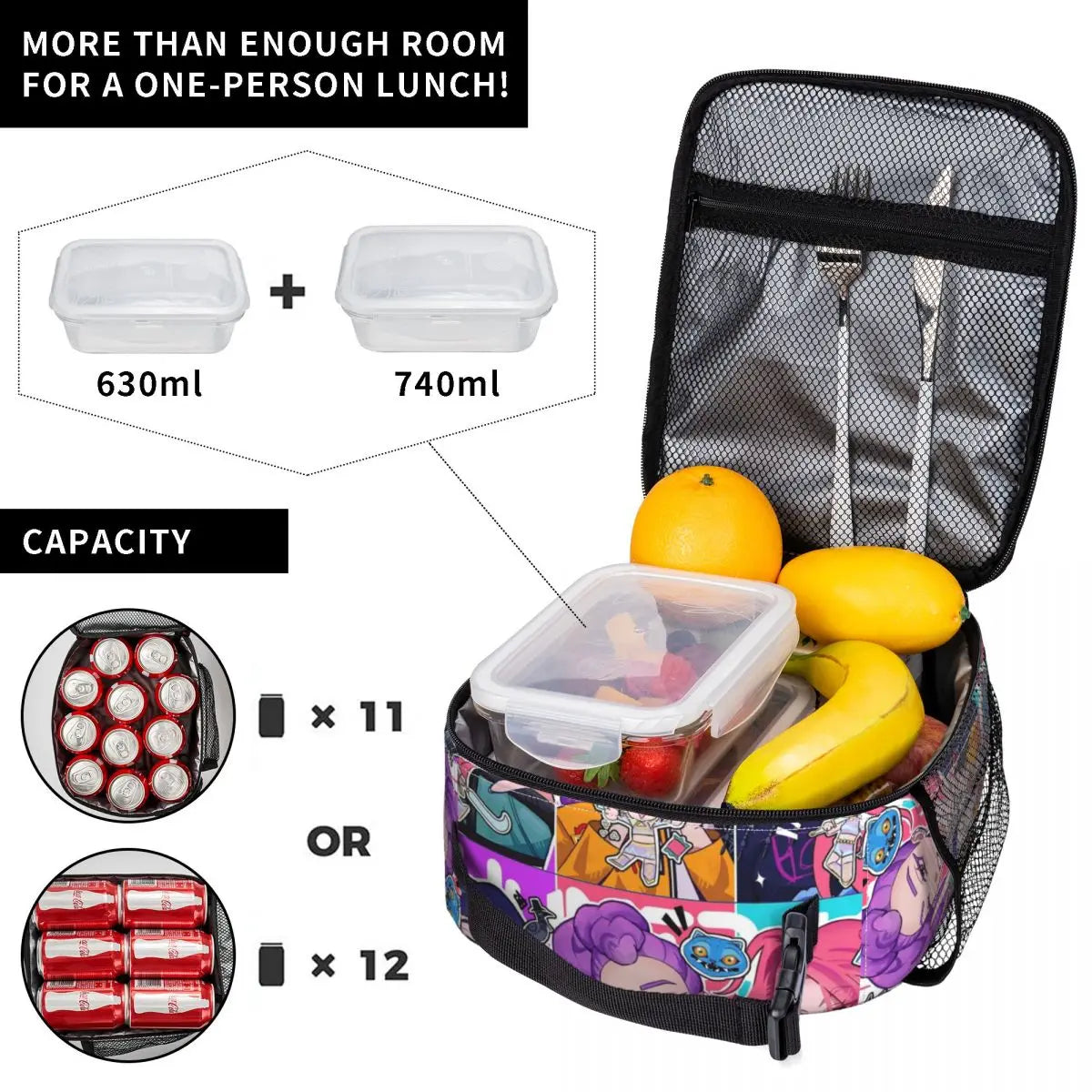 Demon Hunters Lunch Box – Large & Leakproof