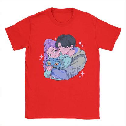 Rujinu Kpop Demon Hunters Y2K Graphic Tee – Cotton T-Shirt