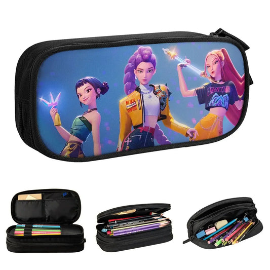 Cute Huntrix KPop Pencil Case for School