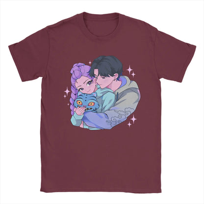 Rujinu Kpop Demon Hunters Y2K Graphic Tee – Cotton T-Shirt